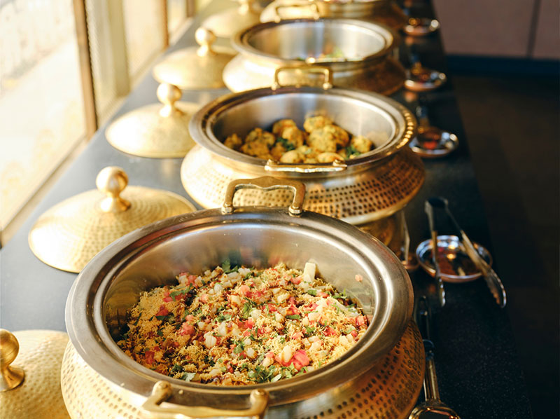 Multi-cuisine food served at Vatika